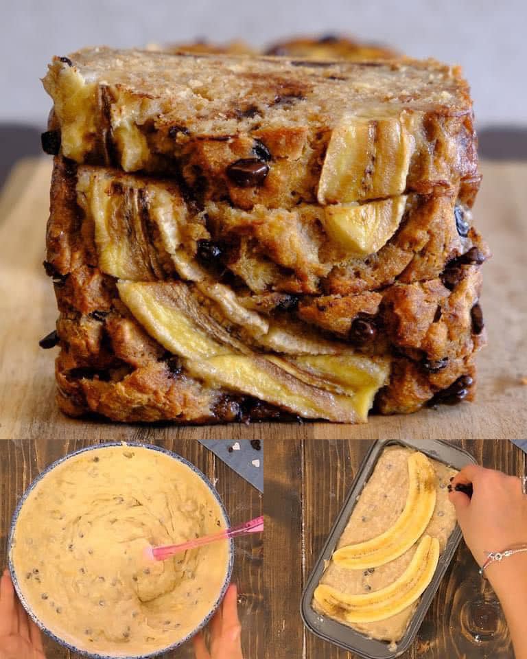 Sure, here’s a delicious recipe for banana bread with chocolate chips: