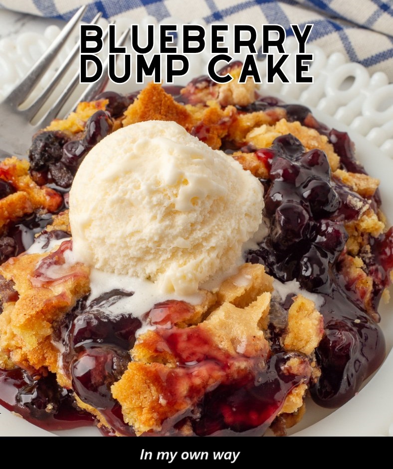Here’s a summary of a delicious Blueberry Dump Cake recipe, which you enjoy for its crisp and soft texture and rich flavor: