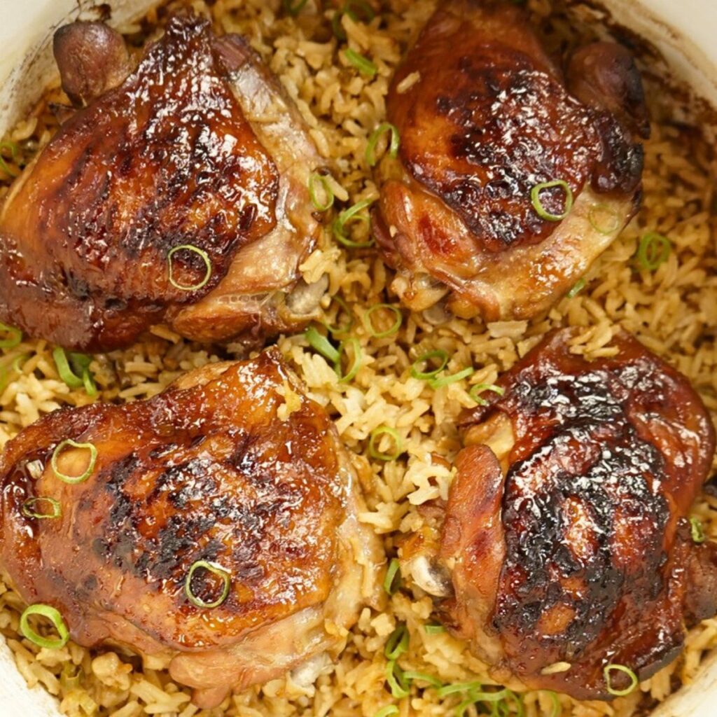 Here’s a delicious and easy recipe for Honey Soy Chicken Bake: