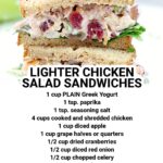 This Lighter Chicken Salad Sandwiches recipe makes a great lunch or dinner idea!