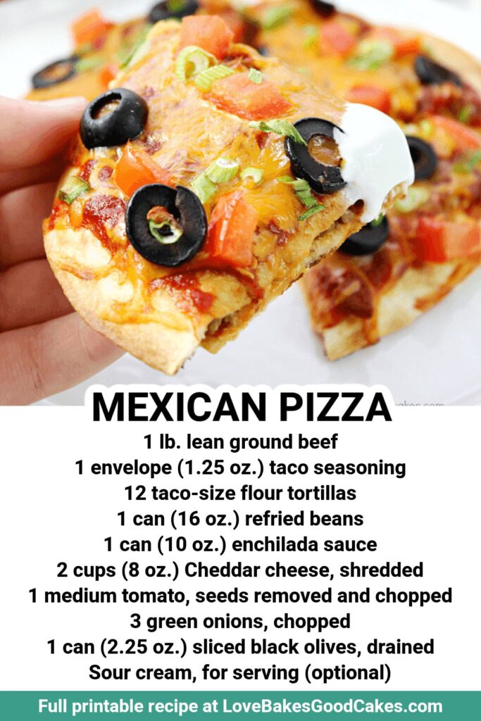 This homemade Mexican Pizza recipe is better than the famous fast food joint!