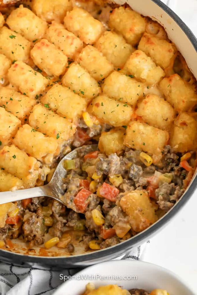 Here’s a brief overview of a family-friendly recipe for Tater Tot Casserole that is easy, cheesy, and perfect for feeding a crowd: