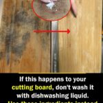 If this happens to your cutting board, don’t wash it with dishwashing liquid. Use these ingredients instead