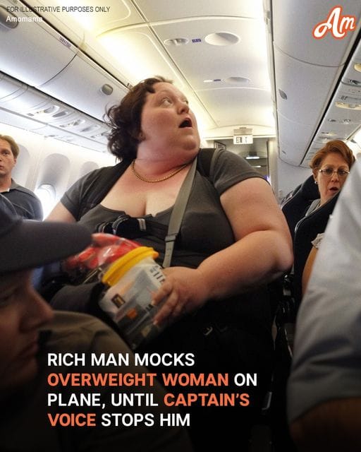 Rich Man Mocks Poor Heavy Woman on the Plane until He Hears Captain’s Voice Speaking to Her — Story of the Day