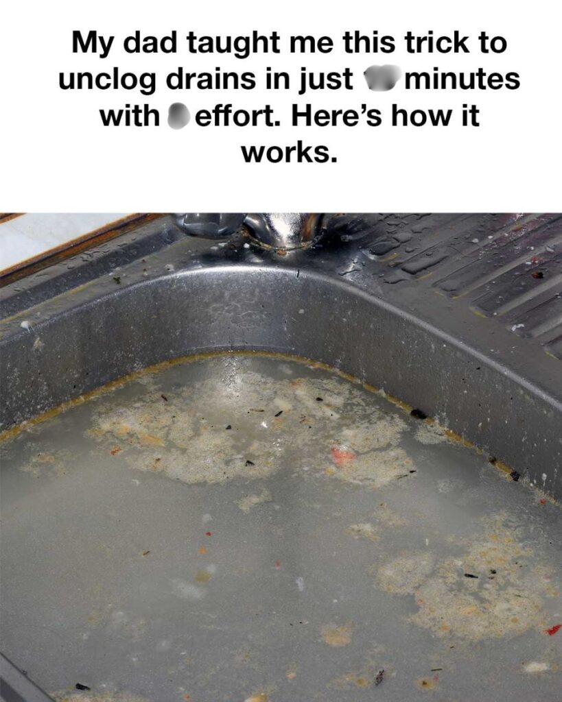 My dad taught me this trick to unclog drains, here’s how it works.