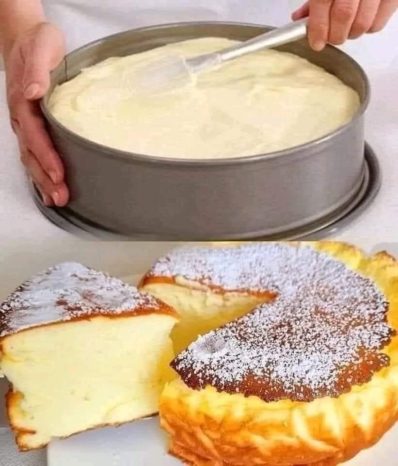 baseless cream cake in the oven in 5 minutes