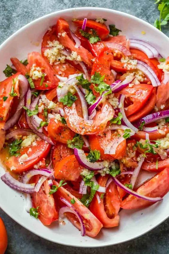 Fresh Tomato Salad Recipe 🍅🌿