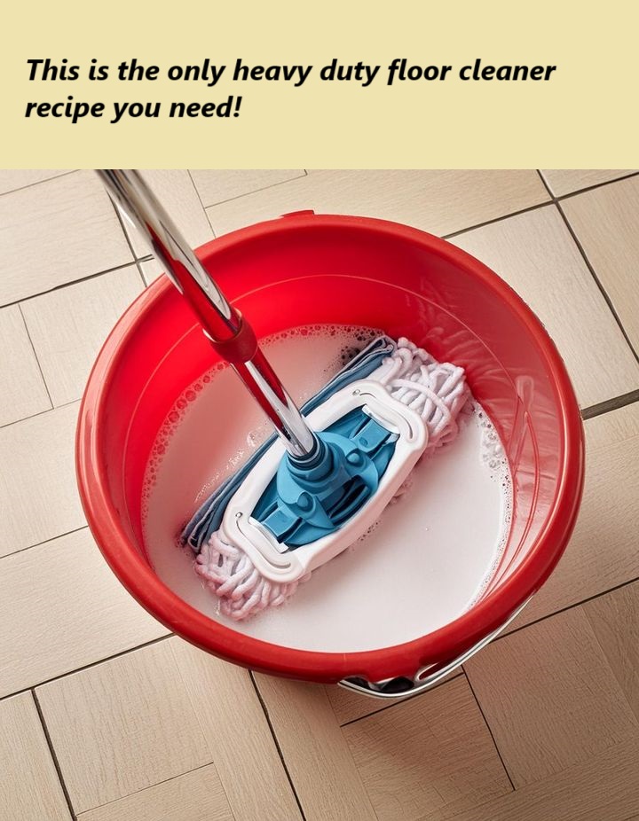 This is the only heavy duty floor cleaner recipe you need! My floors are spotless!