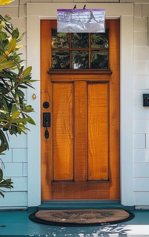 Here’s why you should hang a bag of water over your front door this summer