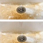 My tenant left this for me. What’s the best way to get rid of lime and rust in a sink?