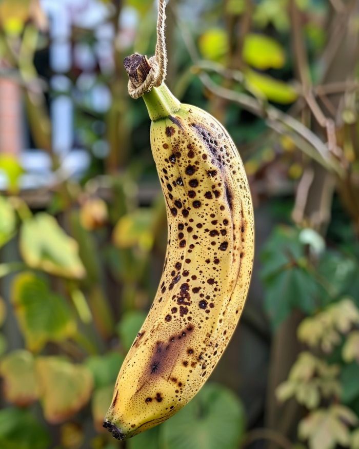 Here’s why you want to hang an overripe banana in your garden